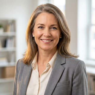 Sarah Coleman, apresentada como Diretora Financeira da Rendívio, em foto de perfil